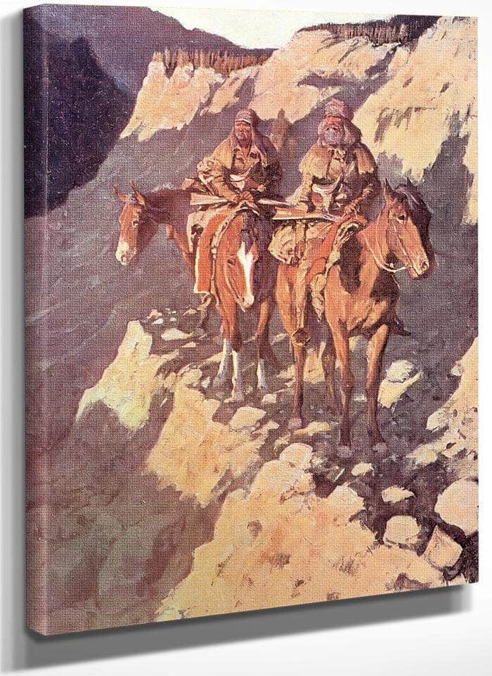 The Unknown Explorers By Frederic Remington Fine Art Print