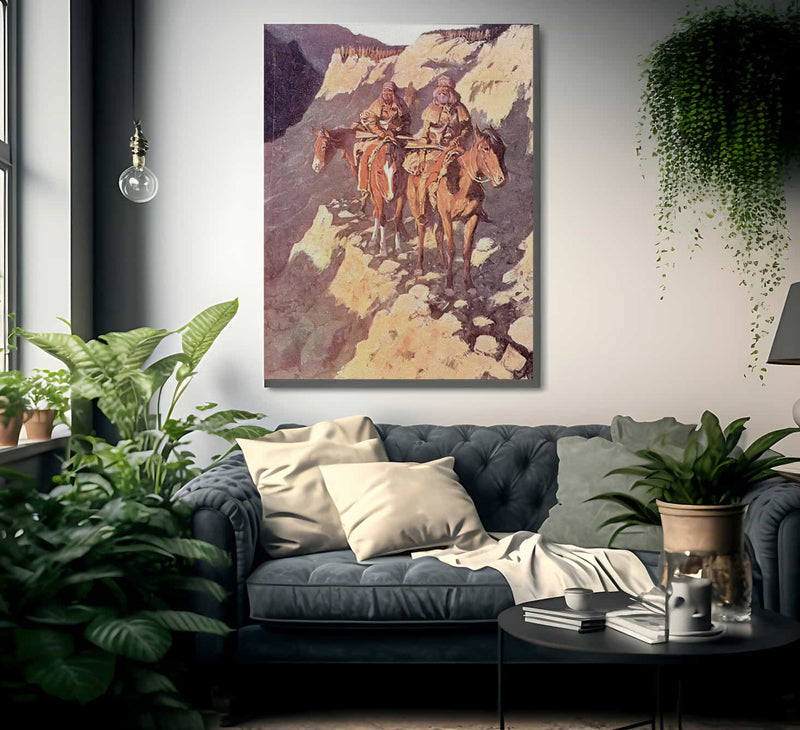 The Unknown Explorers By Frederic Remington Fine Art Print