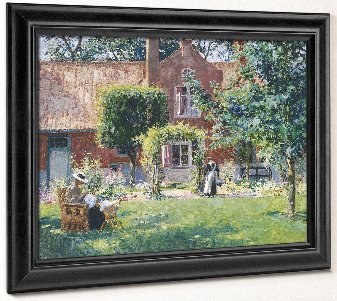 The Unpretentious Garden By Gari Melchers Fine Art Print