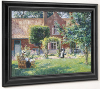 The Unpretentious Garden By Gari Melchers Fine Art Print