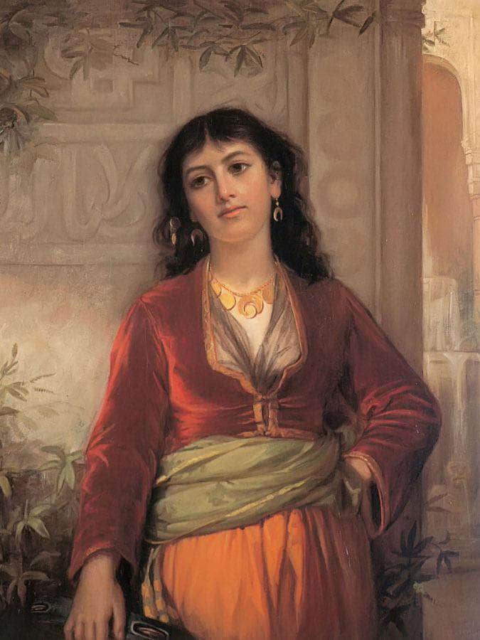 The Unwelcome Companion  A Street Scene In Cairo By John Waterhouse Fine Art Print