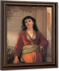 The Unwelcome Companion  A Street Scene In Cairo By John Waterhouse Fine Art Print