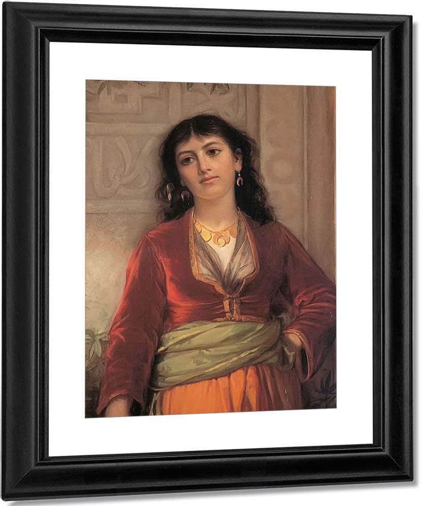 The Unwelcome Companion  A Street Scene In Cairo By John Waterhouse Fine Art Print