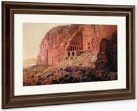 The Urn Tomb Silk Tomb And Corinthian Tomb Petra By Frederic Edwin Church Fine Art Print