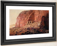 The Urn Tomb Silk Tomb And Corinthian Tomb Petra By Frederic Edwin Church Fine Art Print