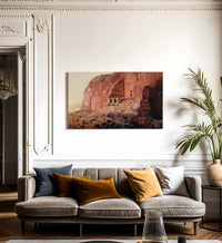 The Urn Tomb Silk Tomb And Corinthian Tomb Petra By Frederic Edwin Church Fine Art Print