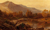 The Vale Of Llangollen 1897 By Alfred De Breanski Fine Art Print
