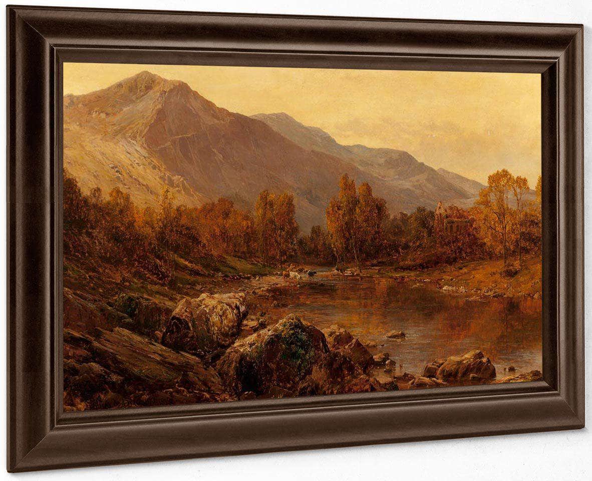 The Vale Of Llangollen 1897 By Alfred De Breanski Fine Art Print