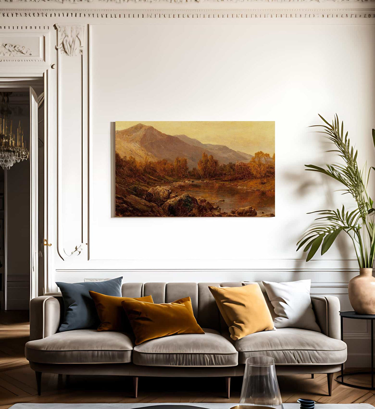 The Vale Of Llangollen 1897 By Alfred De Breanski Fine Art Print