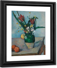 The Vase Of Tulips By Cezanne Paul Fine Art Print