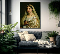 The Veiled Woman Or La Donna Velata By Raphael Fine Art Print