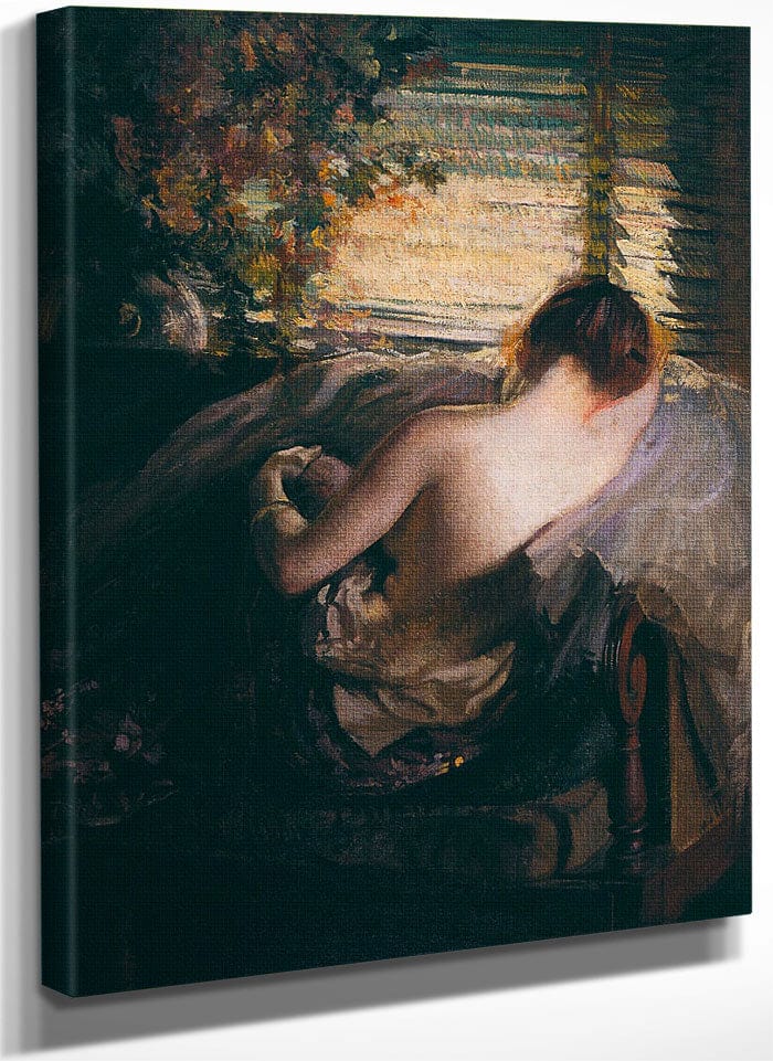 The Venetian Blind By Edmund Charles Tarbell Fine Art Print