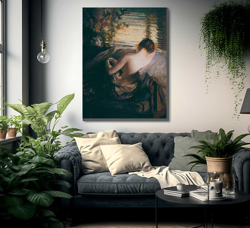 The Venetian Blind By Edmund Charles Tarbell Fine Art Print