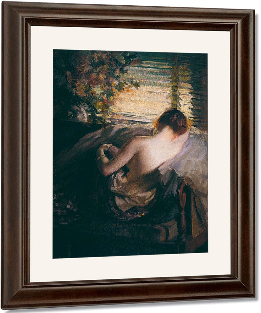 The Venetian Blind By Edmund Charles Tarbell Fine Art Print