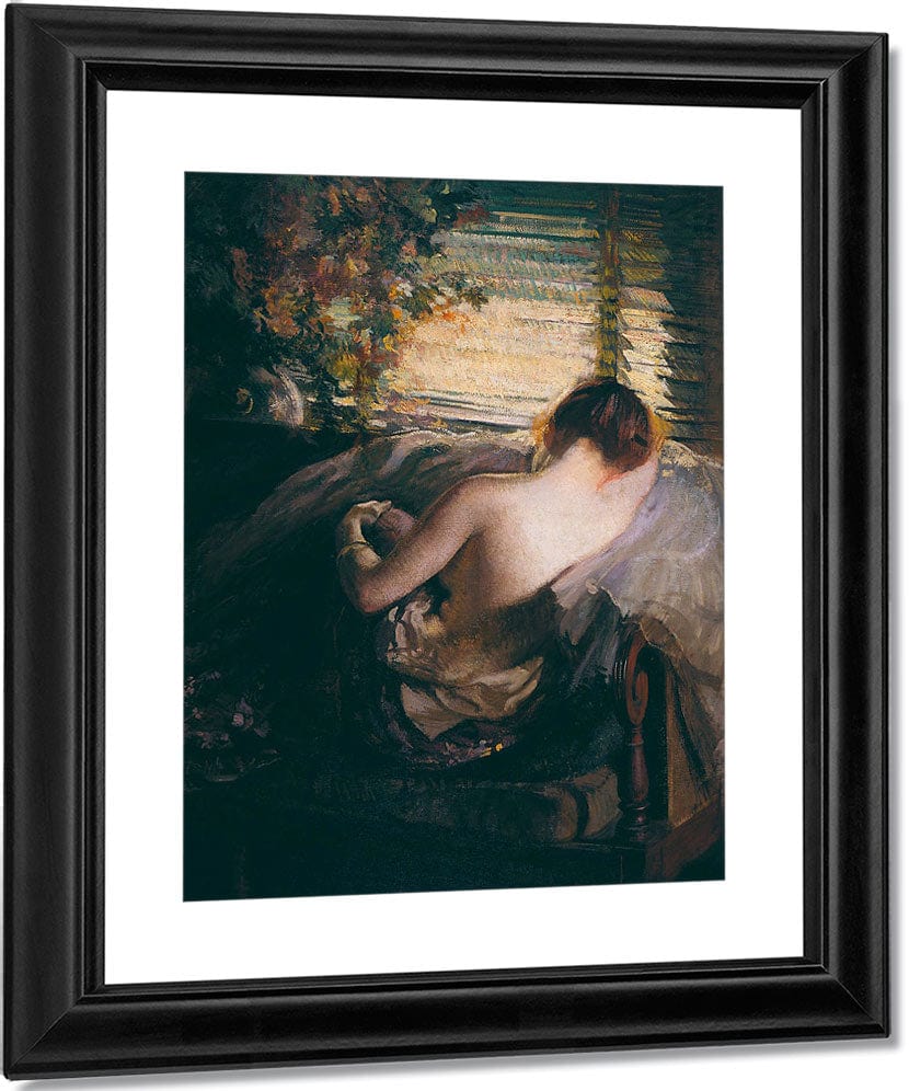 The Venetian Blind By Edmund Charles Tarbell Fine Art Print