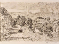 The Vermont Village (Peacham) By Childe Hassam Fine Art Print
