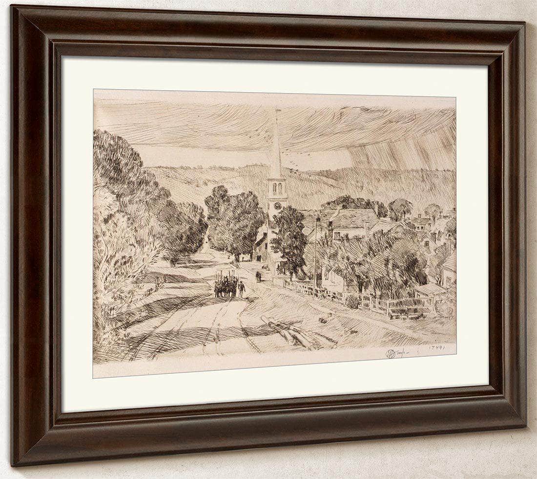 The Vermont Village (Peacham) By Childe Hassam Fine Art Print