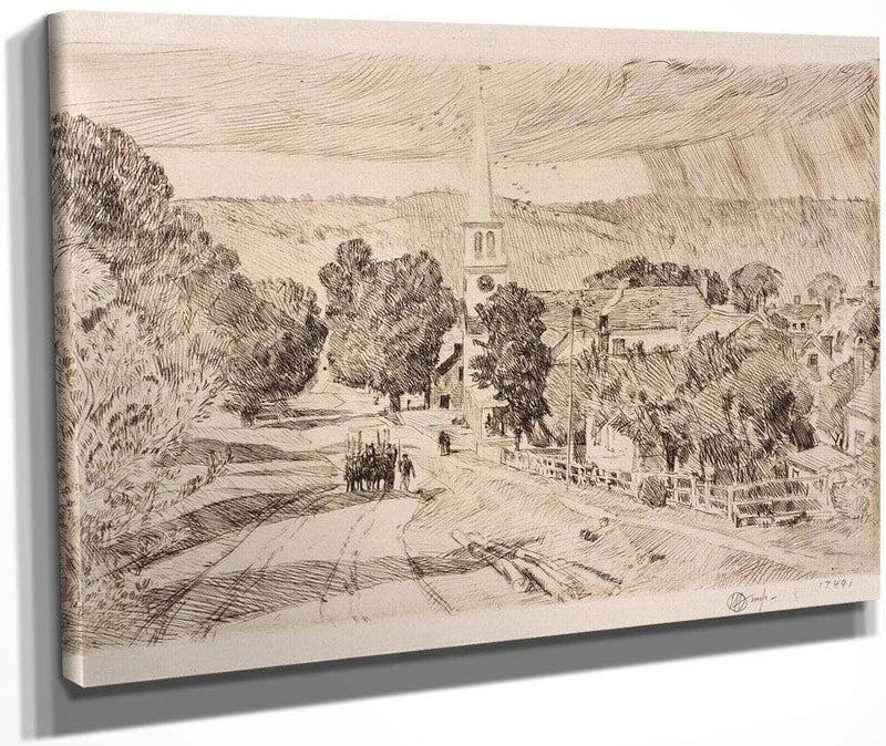 The Vermont Village (Peacham) By Childe Hassam Fine Art Print