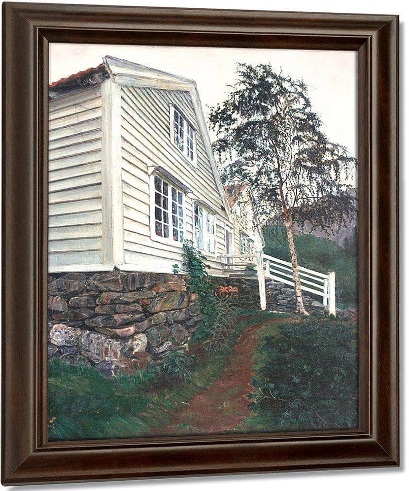 The Vicarage By Nicolai Astrup Fine Art Print