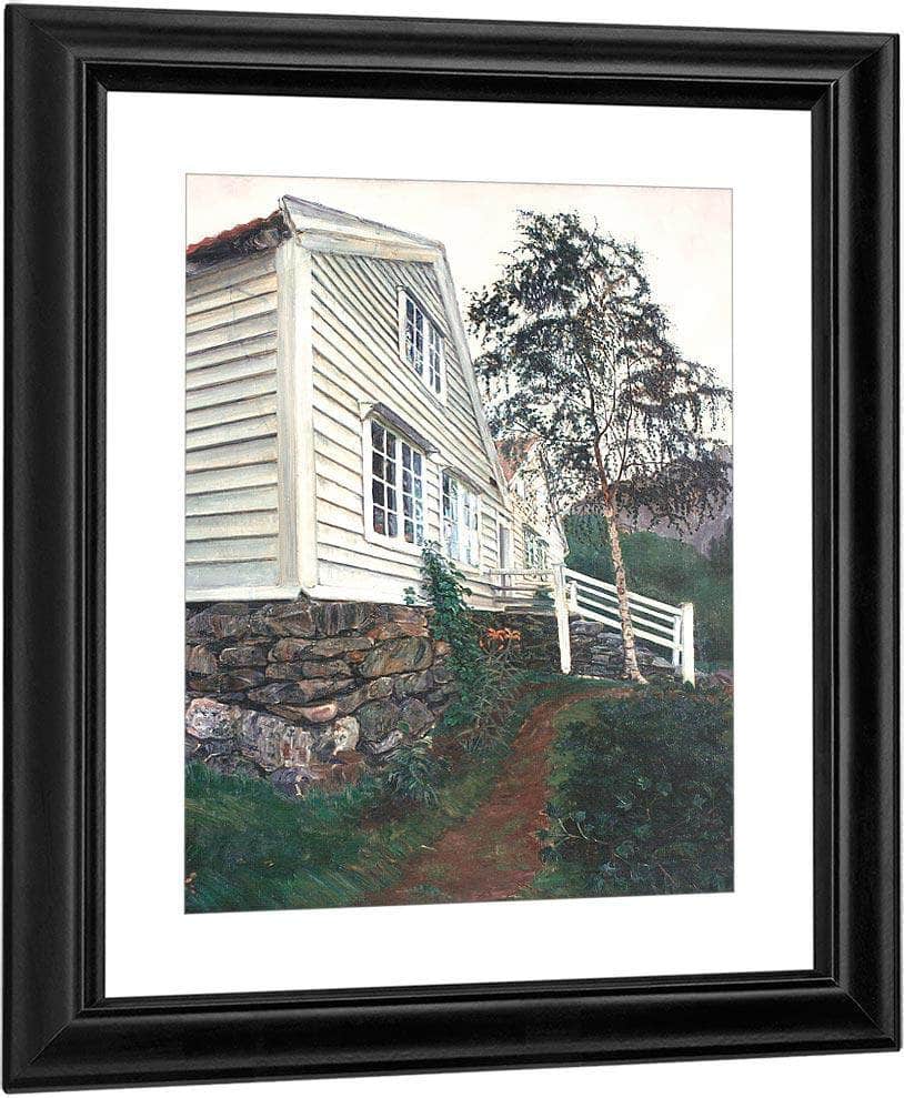 The Vicarage By Nicolai Astrup Fine Art Print