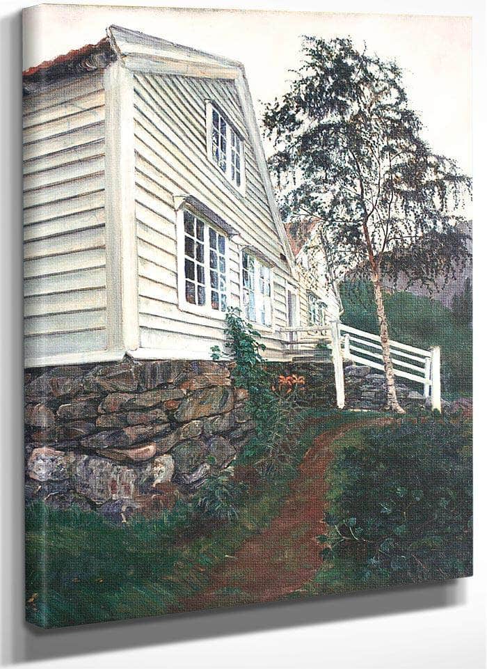 The Vicarage By Nicolai Astrup Fine Art Print