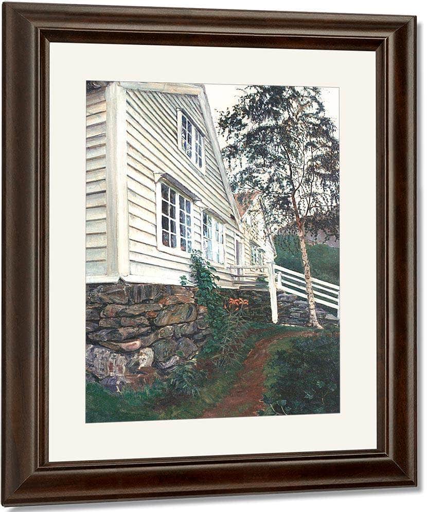 The Vicarage By Nicolai Astrup Fine Art Print