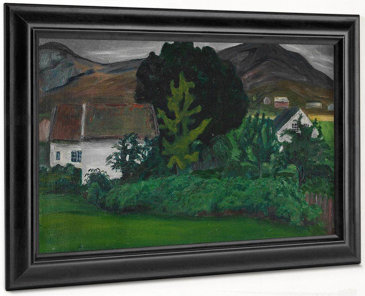 The Vicarage In Jølster By Nicolai Astrup Fine Art Print