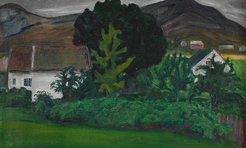 The Vicarage In Jølster By Nicolai Astrup Fine Art Print