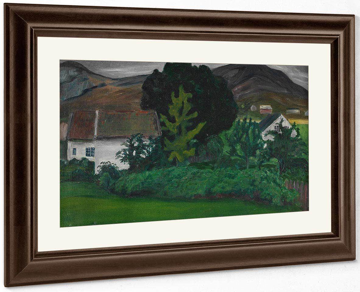 The Vicarage In Jølster By Nicolai Astrup Fine Art Print