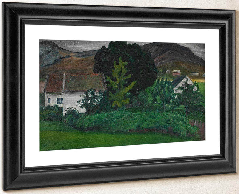 The Vicarage In Jølster By Nicolai Astrup Fine Art Print