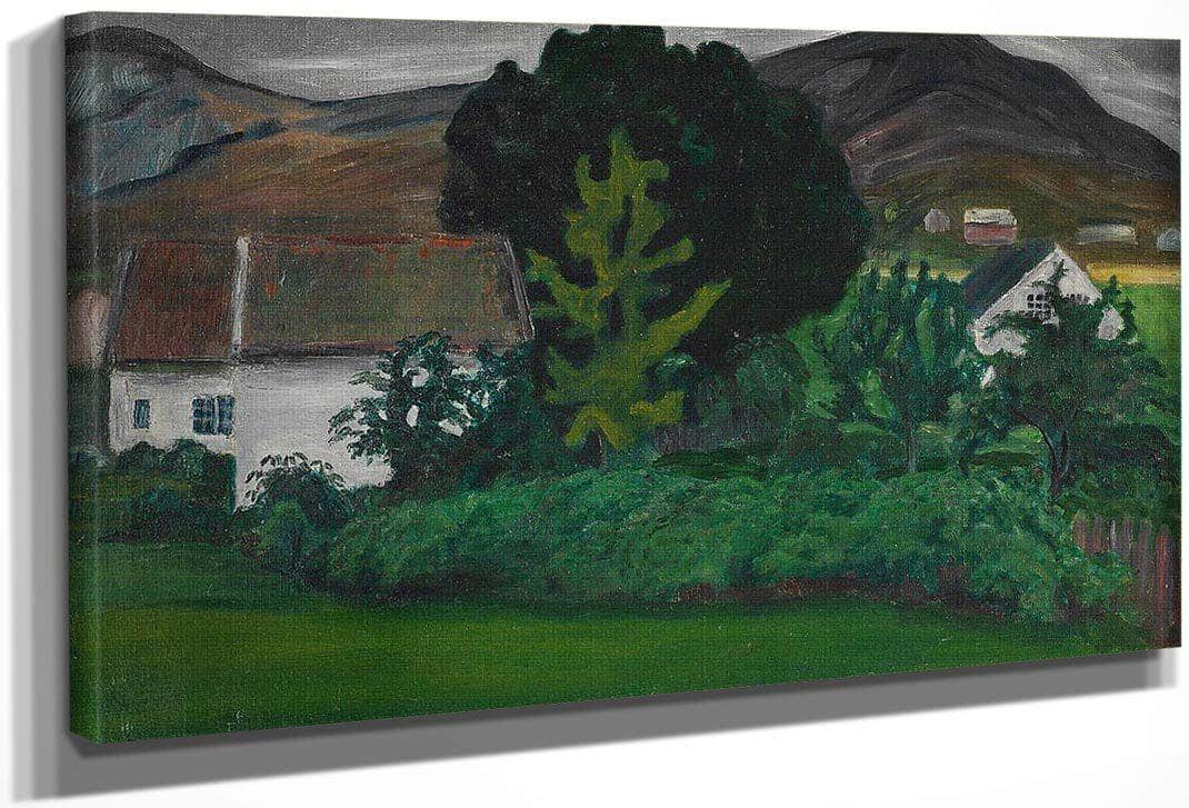 The Vicarage In Jølster By Nicolai Astrup Fine Art Print