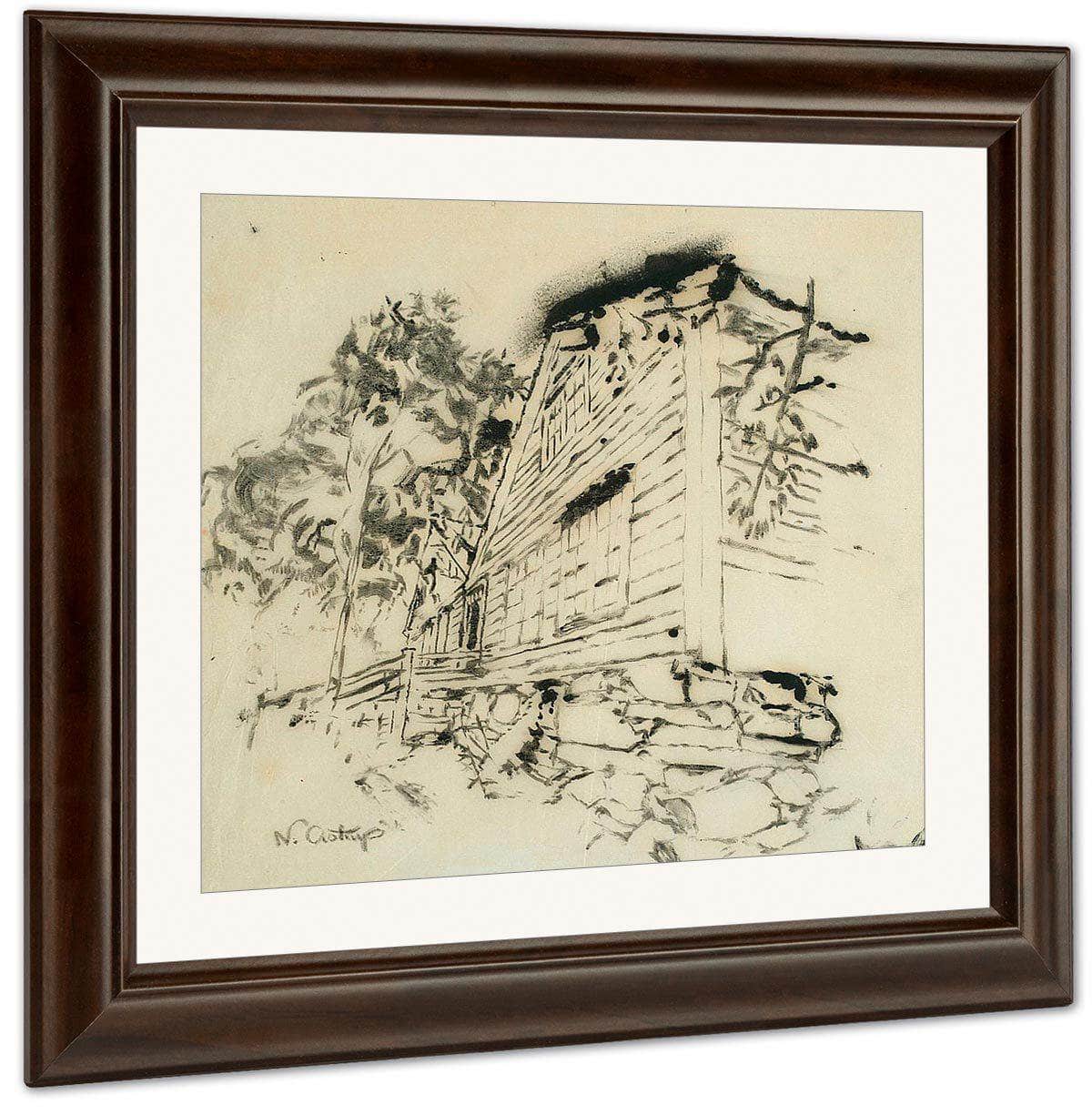 The Vicarage (Mirrored) By Nicolai Astrup Fine Art Print