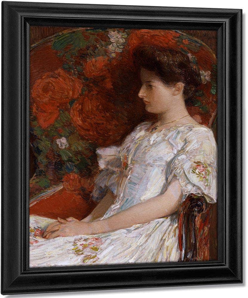The Victorian Chair By Childe Hassam Fine Art Print