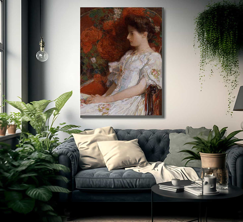 The Victorian Chair By Childe Hassam Fine Art Print