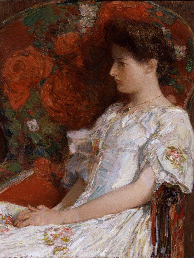 The Victorian Chair By Childe Hassam Fine Art Print