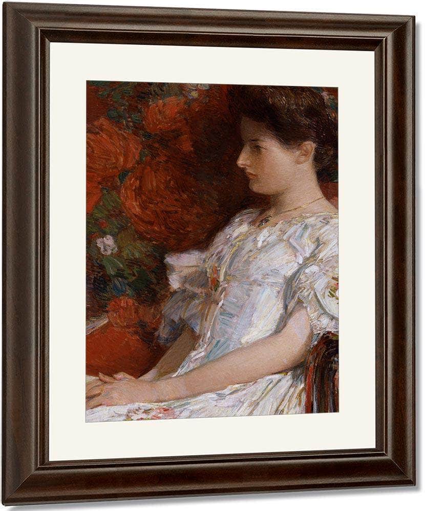 The Victorian Chair By Childe Hassam Fine Art Print