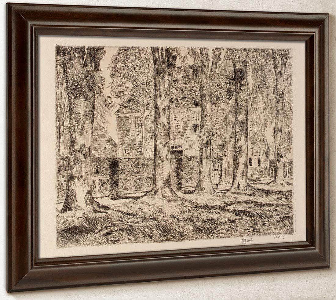 The Village Elms, Easthampton By Childe Hassam Fine Art Print