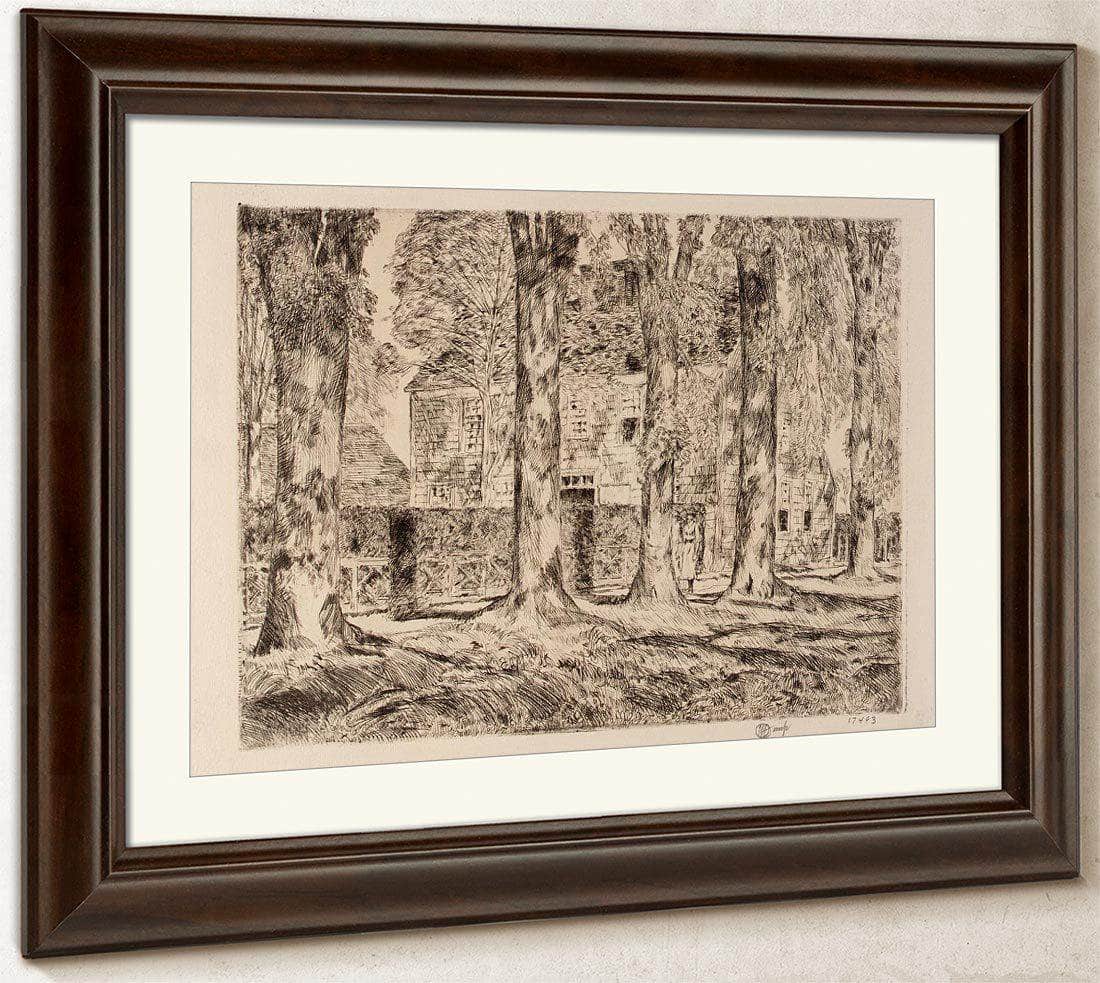 The Village Elms, Easthampton By Childe Hassam Fine Art Print