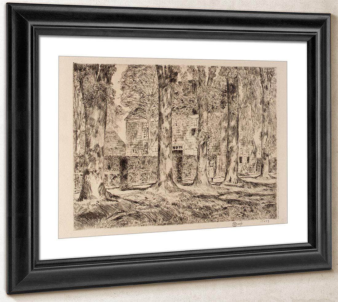 The Village Elms, Easthampton By Childe Hassam Fine Art Print