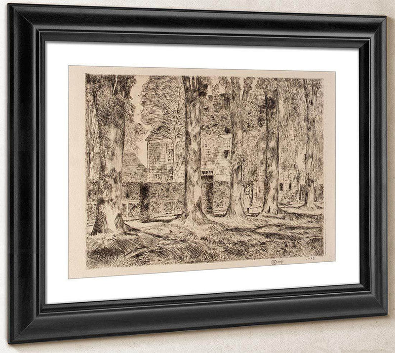 The Village Elms, Easthampton By Childe Hassam Fine Art Print
