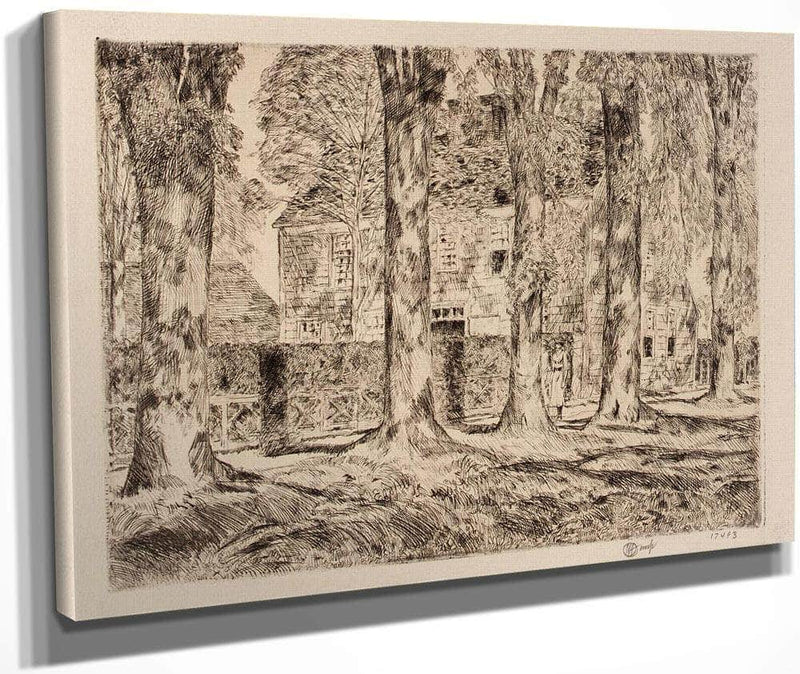 The Village Elms, Easthampton By Childe Hassam Fine Art Print