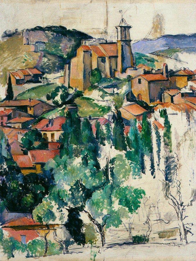 The Village Of Gardanne By Cezanne Paul Fine Art Print