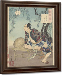 The Village Of The Shi Clan On A Moonlit Night 1885 By Tsukioka Yoshitoshi Fine Art Print