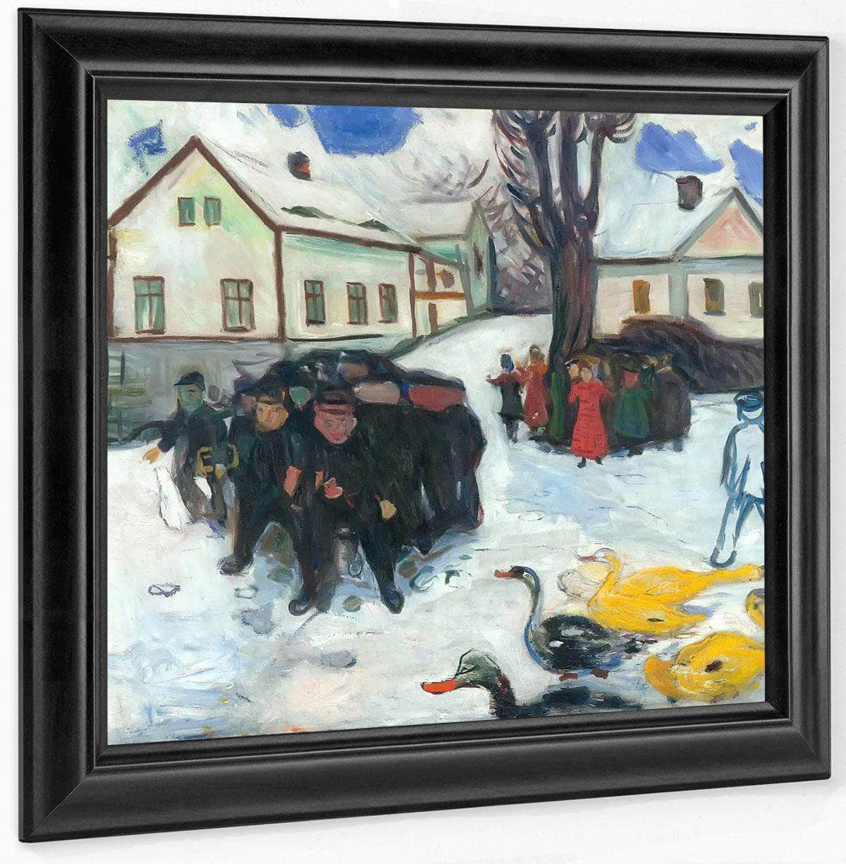 The Village Street 190508 By Edvard Munch Fine Art Print
