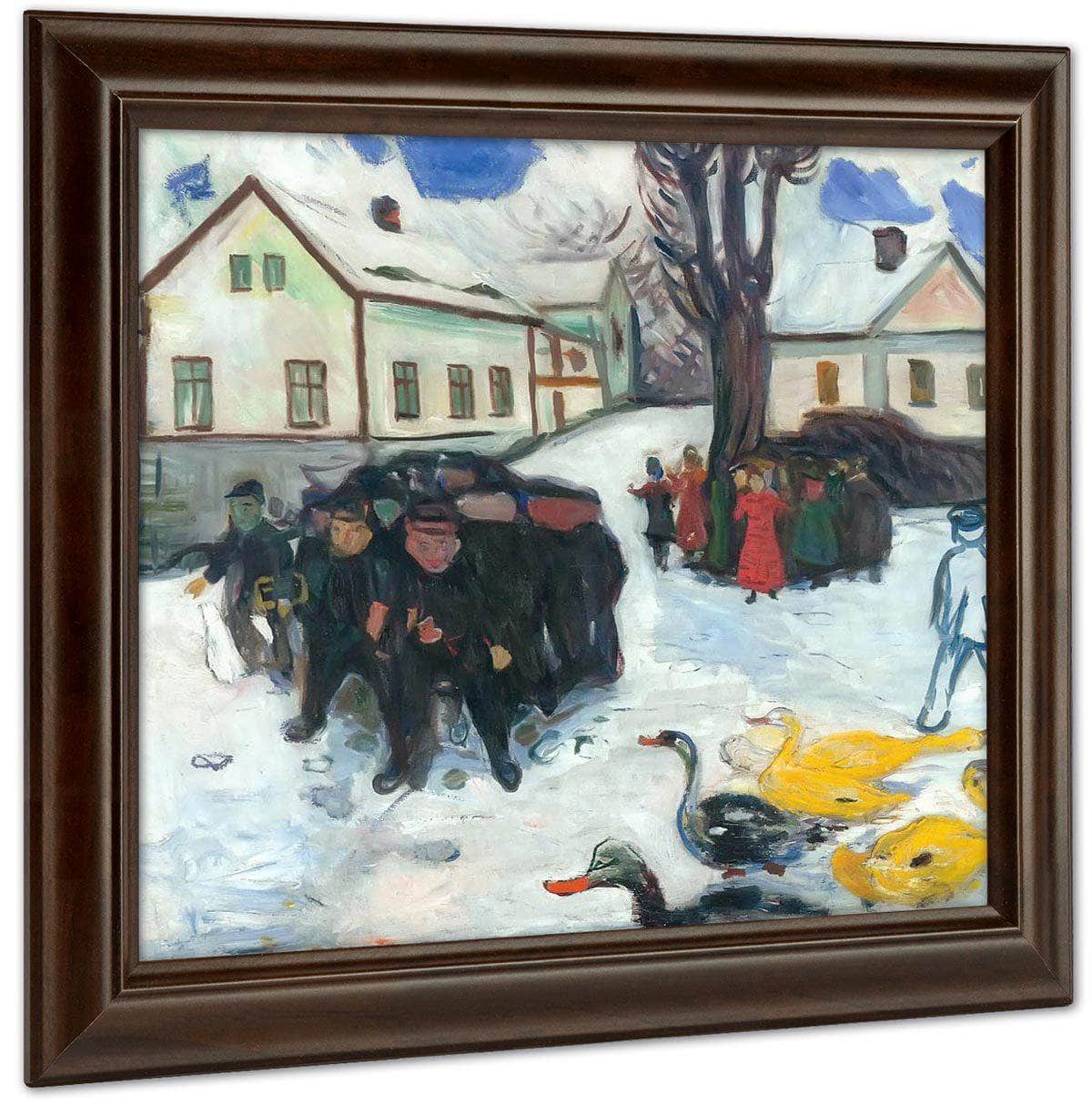 The Village Street 190508 By Edvard Munch Fine Art Print