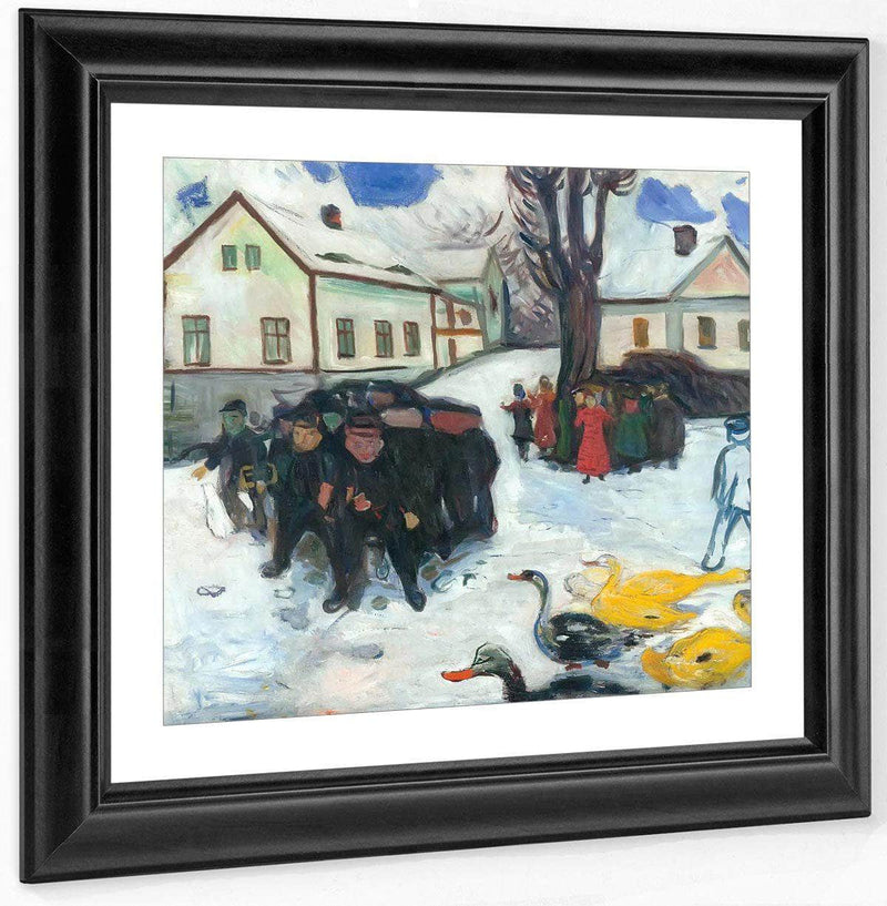 The Village Street 190508 By Edvard Munch Fine Art Print