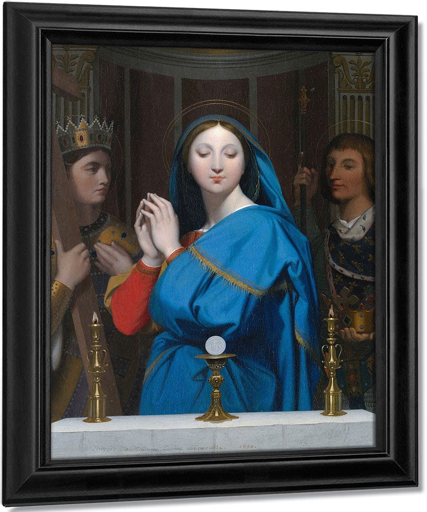 The Virgin Adoring The Host By Jean Auguste Dominique Ingres Fine Art Print