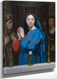 The Virgin Adoring The Host By Jean Auguste Dominique Ingres Fine Art Print