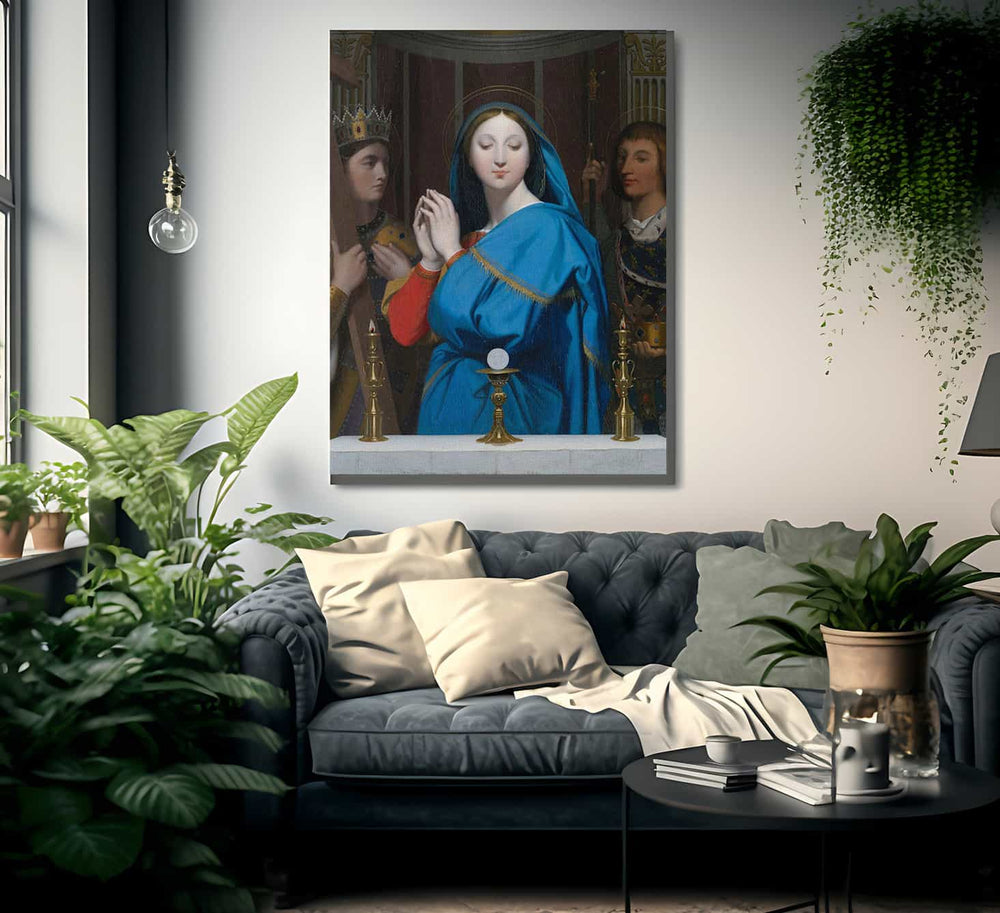 The Virgin Adoring The Host By Jean A Print, Canvas Art, Framed Print. –  Truly Art