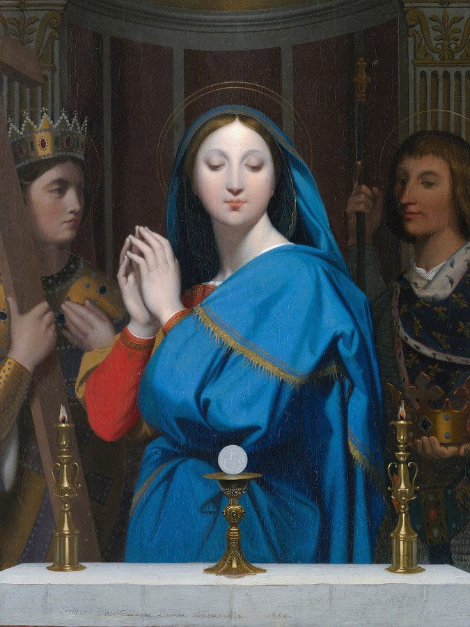 The Virgin Adoring The Host By Jean Auguste Dominique Ingres Fine Art Print